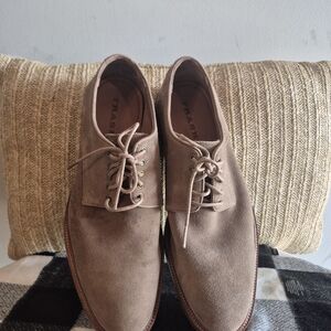 Trask Men's Light Brown Suede Oxfords